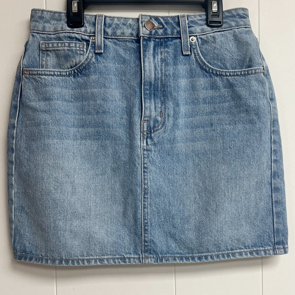 L.T.J Letter to Juliet Los Angeles Light Wash Denim Skirt Size Small
